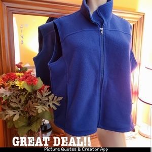 LL Bean fleece vest